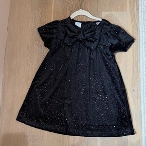 Zara Glittery Black Formal Kids Dress